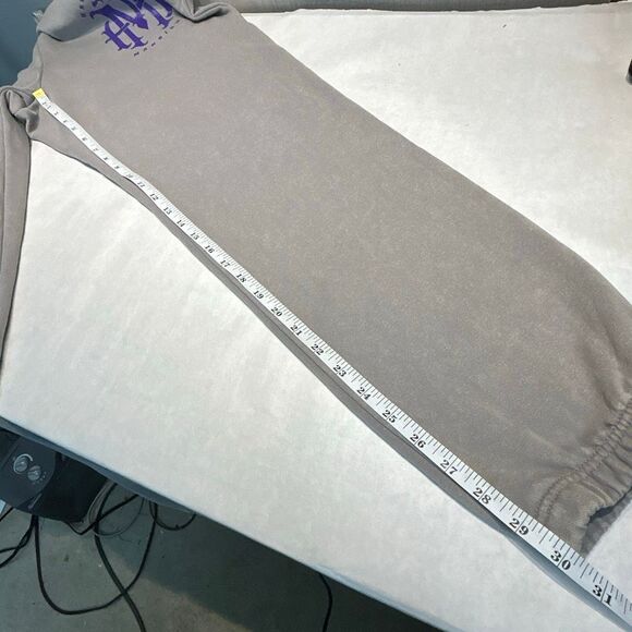 Disney Parks Sz Medium Sweatpants The Haunted Mansion THM Gray Purple Logo Jogge - Picture 12 of 12